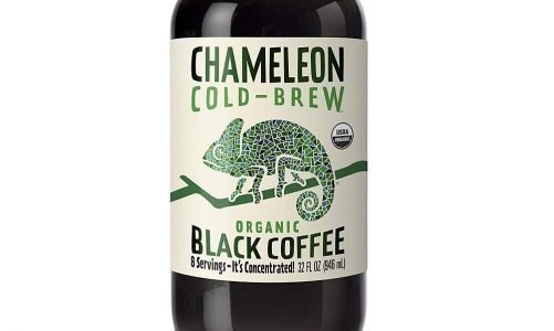 Chameleon cold brew coffee bottle