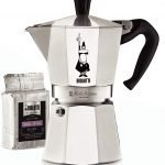 silver moka pot