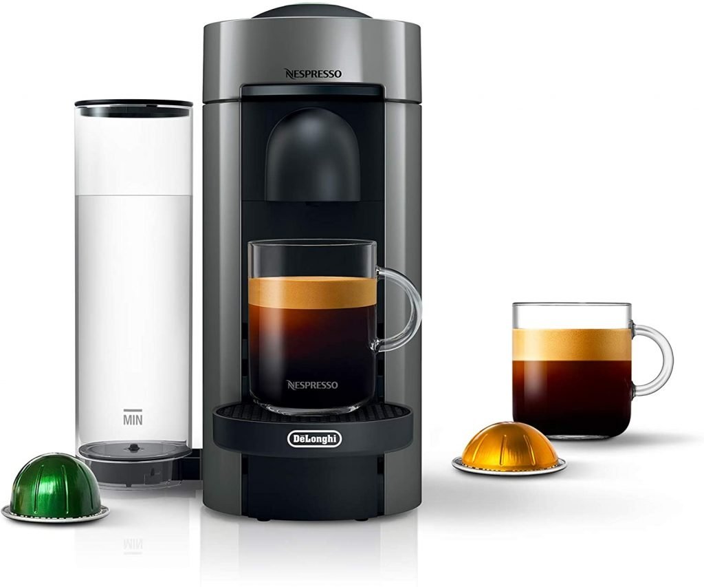 nespresso coffee maker with coffee pods